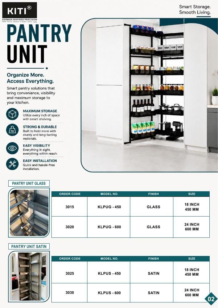 KITI Locks kitchen hardware product catalogue